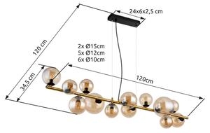 Globo 56135-13H - Lustru LED pe cablu RIHA 13xG9/3,5W/230V alamă