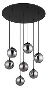 Lustră LED pe cablu Globo 56133-7H RIHA 7xG9/3,5W/230V fumuriu/negru