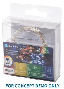 Aigostar - Ghirlandă LED decorativă cu dop pentru sticlă 40xLED/3xLR44 4m alb cald