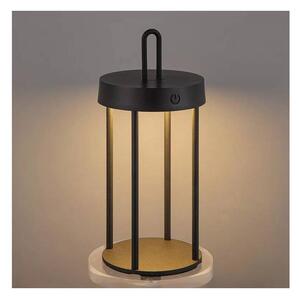 Lampă de masă LED reglabilă, reîncărcabilă, pentru exterior, cu senzor tactil GENTLE LED/1,5W/3,7V 3000 mAh IP44 negru
