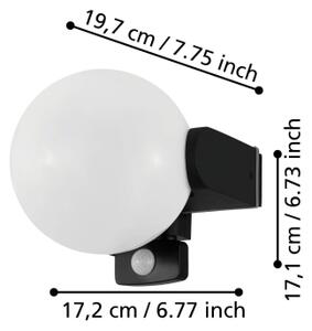 Eglo 99573 - Aplica de exterior cu senzor RUBIO 1xE27/15W/230V IP44