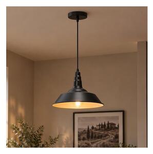Aigostar - Lustră LED pe cablu 1xE27/60W/230V, diametru 36 cm, neagră