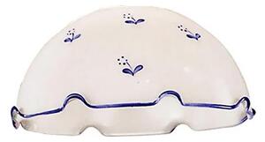 Abajur universal de rezervă din sticlă NONNA E27 d. 20 cm alb/albastru