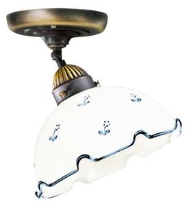 Abajur universal de rezervă din sticlă NONNA E27 d. 20 cm alb/albastru