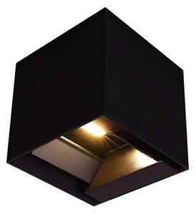LED lampă solară de perete cu senzor, 9W, 3,7V, 3000/4000/5000K, IP65, negru