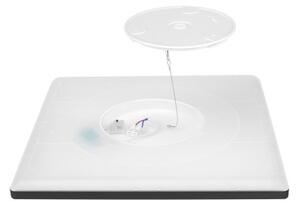 Plafonieră LED pentru baie NIVERA LED/12W/230V IP54 22,5x22,5 cm negru