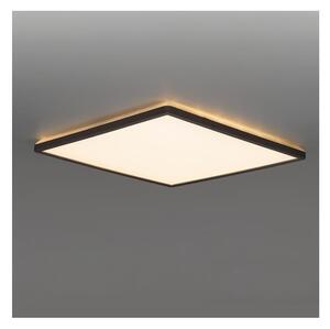 Plafonieră LED cu senzor pentru baie NIVERA LED/12W/230V IP54 22,5x22,5 cm negru + telecomandă