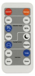 Plafonieră LED dimabilă cu senzor de mișcare ULTRA SLIM LED/24W/230V d. 42 cm + telecomandă