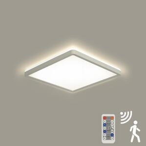 Plafonieră LED dimabilă cu senzor de mișcare ULTRA SLIM LED/18W/230V 30x30 cm + telecomandă