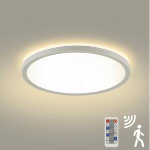 Plafonieră LED dimabilă cu senzor de mișcare ULTRA SLIM LED/24W/230V d. 42 cm + telecomandă