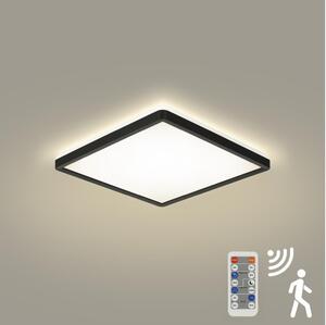 Plafonieră LED dimabilă cu senzor de mișcare ULTRA SLIM LED/18W/230V 30x30 cm + telecomandă