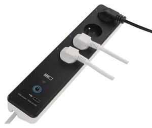 Prelungitor inteligent cu întrerupător GoSmart 4Z + 1xUSB-A + 1xUSB-C 2 m Wi-Fi Tuya