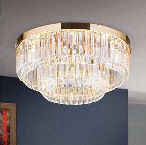 Plafonieră LED de cristal dimabilă Orion PRISM LED/80W/230V d. 55 cm 24K auriu