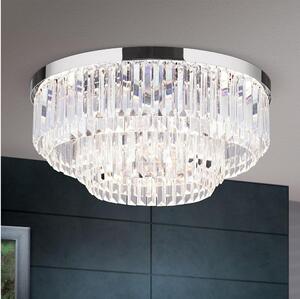 Plafonieră LED de cristal dimabilă Orion PRISM LED/80W/230V d. 55 cm crom lucios