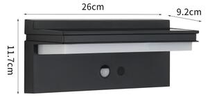 Aplică LED solară cu senzor SUN SENSE LED/10W/3,7V 4000 mAh IP44