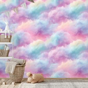 Tapet nori pastel curcubeu