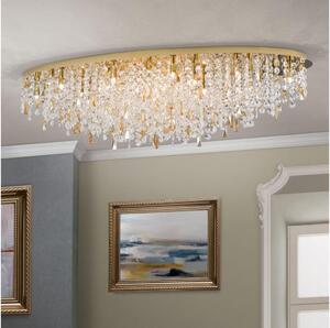 Plafonieră de cristal Orion CRYSTALRIVER 21xG9/40W/230V auriu