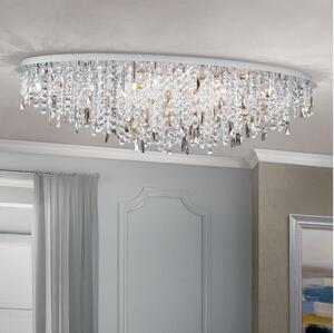 Plafonieră de cristal Orion CRYSTALRIVER 21xG9/40W/230V crom lucios