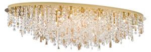 Plafonieră de cristal Orion CRYSTALRIVER 21xG9/40W/230V auriu