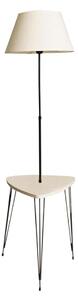 Lampadar cu masă 1xE27/40W/230V negru/crem