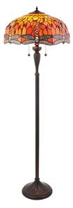 Endon 64070 - Lampadar Tiffany DRAGONFLY, 2xE27/60W/230V, diametru 50 cm