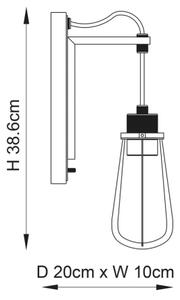 Aplică Endon 80950 URBAN 1xE27/6W/230V negru