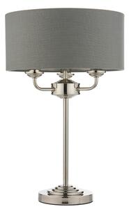 Lampă de masă Endon 99149 HIGHCLERE 3xE14/18W/230V gri/crom lucios