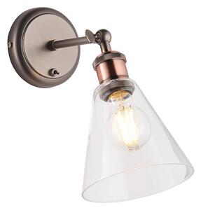 Spot de perete Endon 92874 HAL 1xE27/10W/230V bronz/cupru/transparent