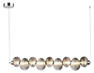 Lustră LED suspendată pe cablu BOLLA LED/32W/230V, crom lucios/gri fumuriu