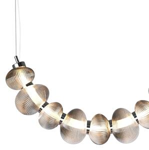 Lustră LED suspendată pe cablu BOLLA LED/36W/230V, crom lucios/gri fumuriu