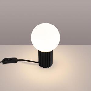 Lampă de masă Sollux SL.1716 HALO 1xG9/8W/230V d. 12 cm negru