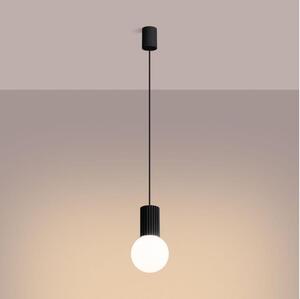 Lustră pe cablu Sollux SL.1714 HALO 1xG9/8W/230V d. 12 cm negru