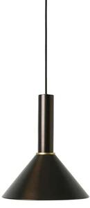 Collect Lustră Pendul Cone High Black Brass - Ferm Living