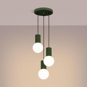Lustră pe cablu Sollux SL.1725 HALO 3xG9/8W/230V d. 25 cm verde