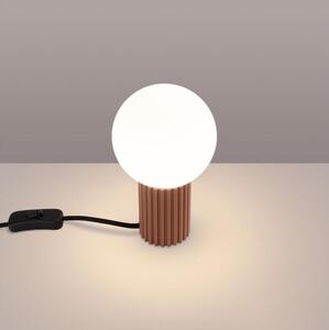 Lampă de masă Sollux SL.1736 HALO 1xG9/8W/230V d. 12 cm maro
