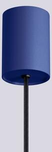 Lustră pe cablu Sollux SL.1739 HALO 1xG9/8W/230V d. 12 cm albastru