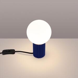 Lampă de masă Sollux SL.1741 HALO 1xG9/8W/230V d. 12 cm albastru