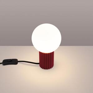 Lampă de masă Sollux SL.1751 HALO 1xG9/8W/230V d. 12 cm roșu