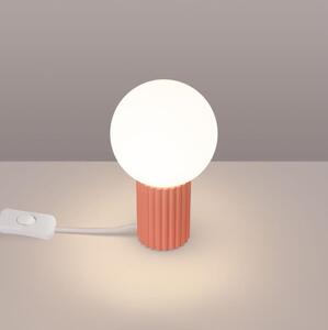 Lampă de masă Sollux SL.1756 HALO 1xG9/8W/230V d. 12 cm roz