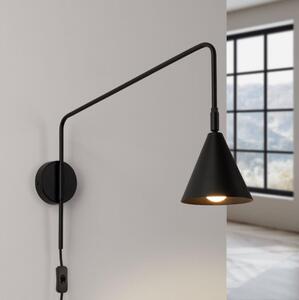 Lampă de perete Sollux SL.1697 NOX 1xE14/10W/230V negru