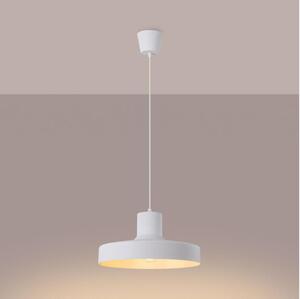Lustră pe cablu Sollux SL.1702 BILO 1xE27/15W/230V d. 35 cm alb
