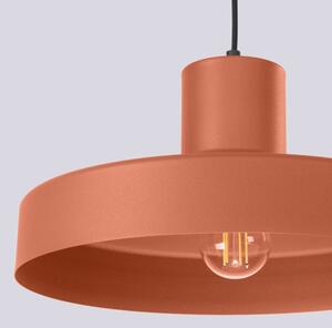 Lustră pe cablu Sollux SL.1706 BILO 1xE27/15W/230V d. 35 cm portocaliu