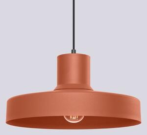 Lustră pe cablu Sollux SL.1706 BILO 1xE27/15W/230V d. 35 cm portocaliu