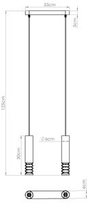 Lustră pe cablu Sollux SL.1687 LAMI 2xGU10/10W/230V alb