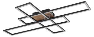 Plafonieră LED Globo 67208-40 DAKARI LED/40W/230V 3000K 60x80 cm negru