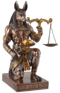 Statueta egipteana zeul Anubis cu balanta 19 cm