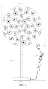 Lampă LED de masă Globo 64135TC KATRINA 8xG9/3,5W/230V crom lucios