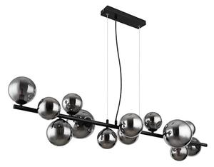 Lustră LED pe cablu Globo 56133-13H RIHA 13xG9/3,5W/230V fumuriu/negru