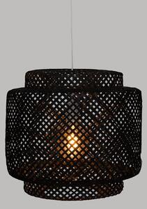 Lustră pe cablu Atmosphera LIBY 1xE27/40W/230V bambus/negru
