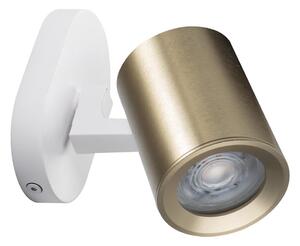 Spot de perete Kanlux 38964 LAURIN 1xGU10/10W/230V alamă/alb